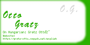 otto gratz business card